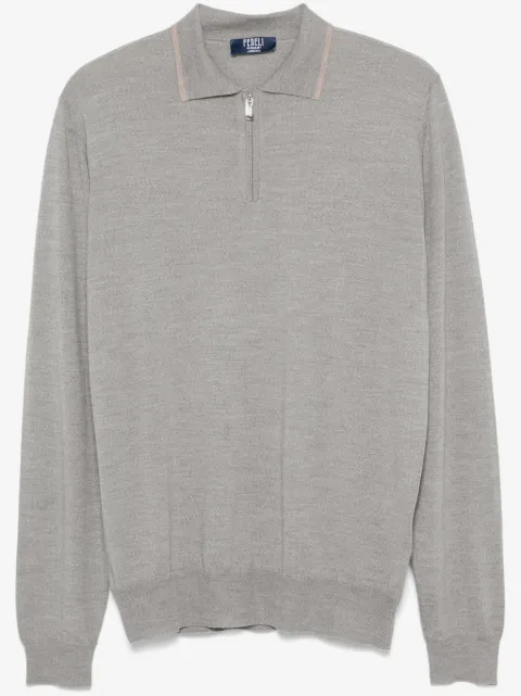 Fedeli fine-knit polo shirt