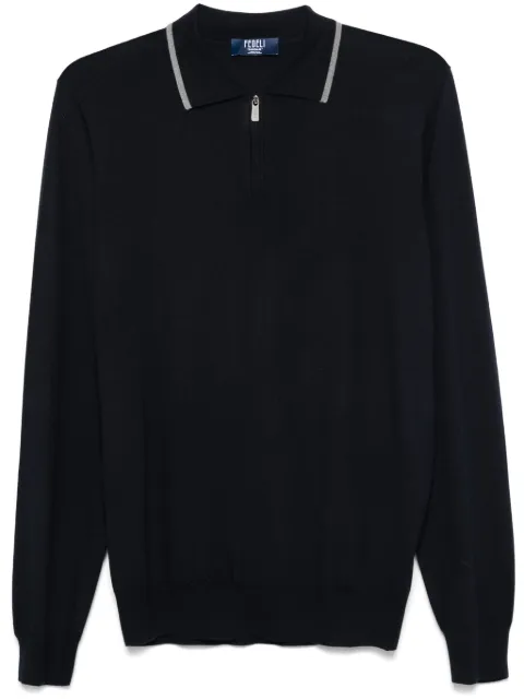 Fedeli fine-knit polo shirt