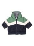 Petit Bateau logo-patch padded jacket - Green