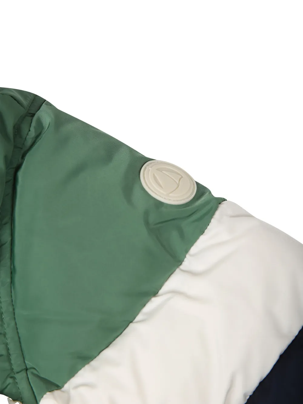 Petit Bateau Gewatteerd jack met logopatch Groen