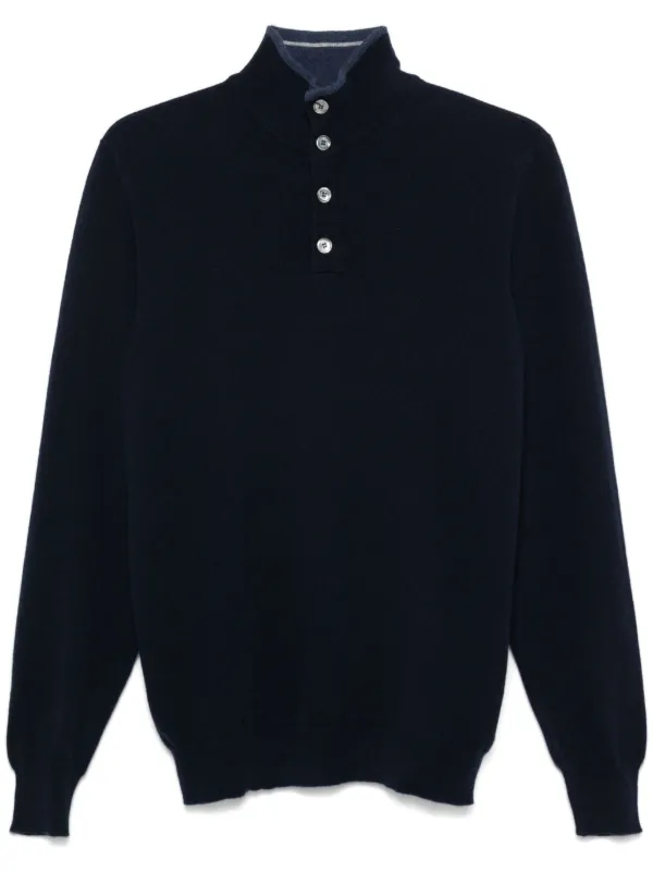 Fedeli Cashmere Pullover Blue FARFETCH IE