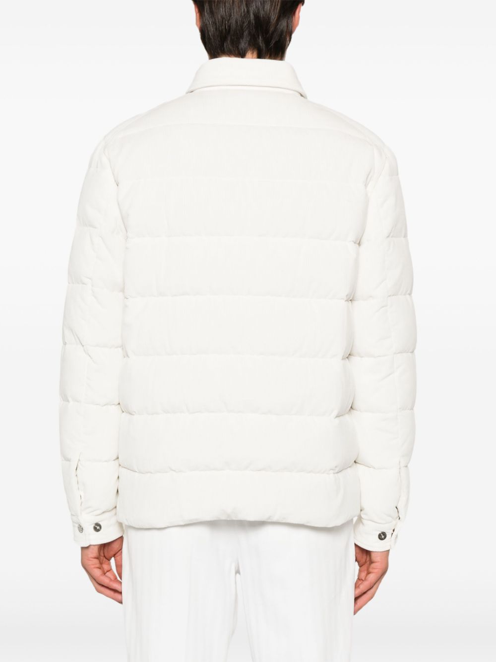 Shop Moorer Veton Padded Jacket In White