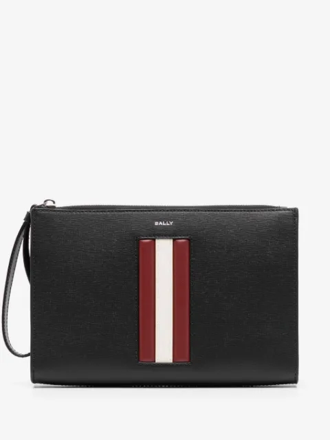 Bally Mythos panel-detail leather clutch bag