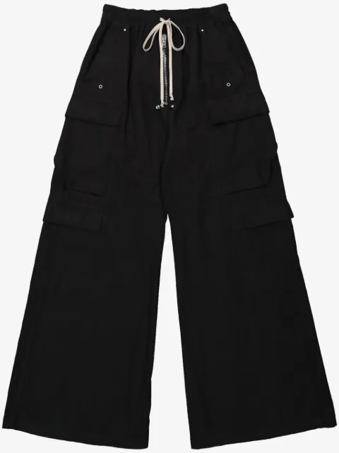 Rick Owens DRKSHDW pantalones anchos con cordones en la pretina