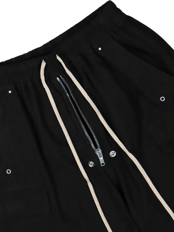Rick Owens DRKSHDW ドローストリング ワイドパンツ | ブラック