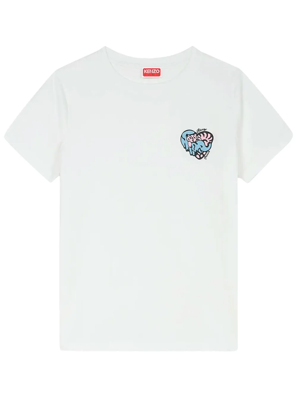 Kenzo Jungle Heart T-shirt Wit