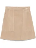 ASPESI corduroy mini skirt - Neutrals