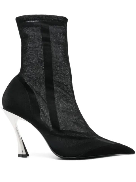 Mugler 95mm mesh fang boots