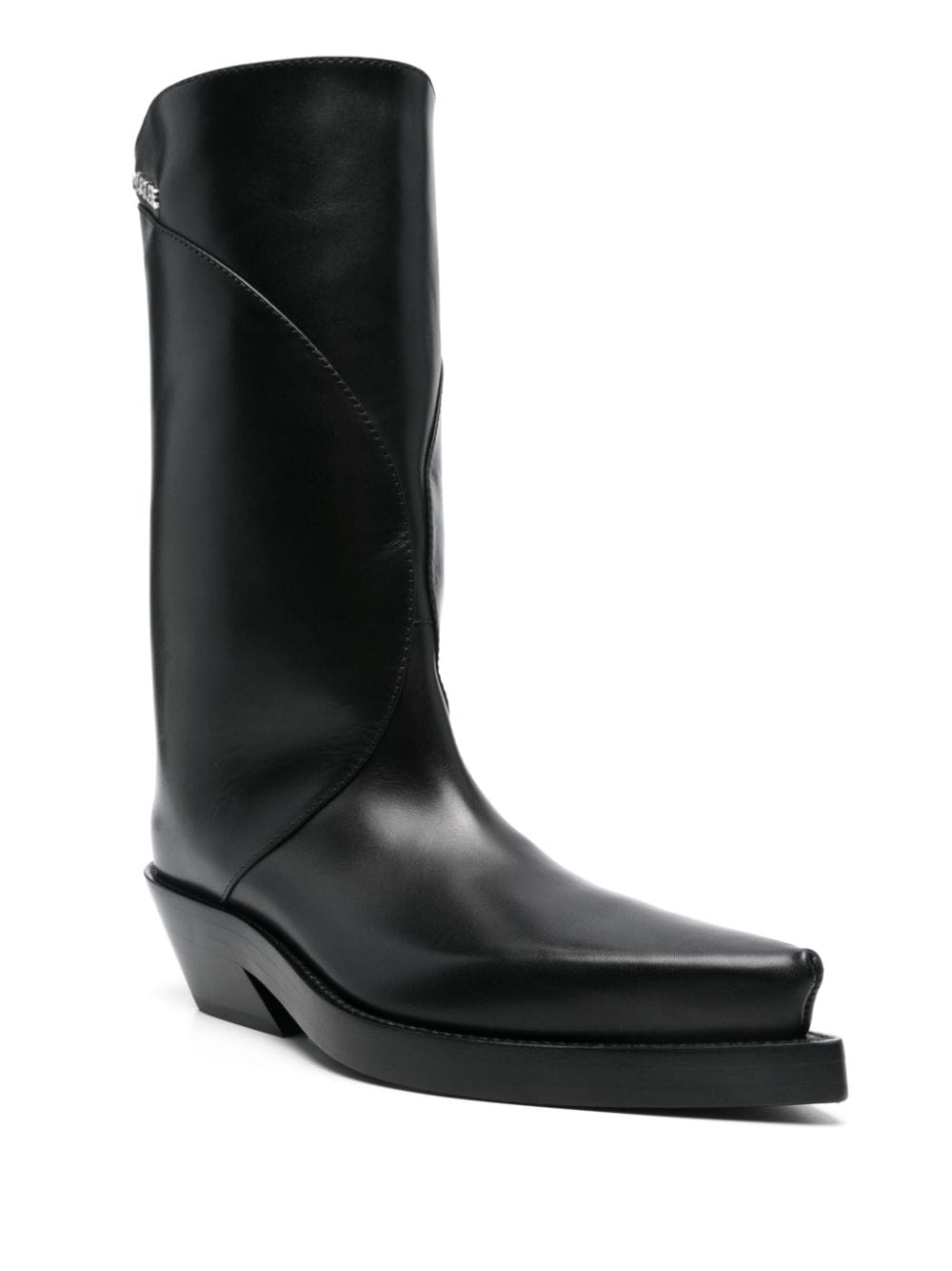 Shop Mugler 55mm Santiag Boots In Black