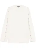 Mugler pierced T-shirt - White