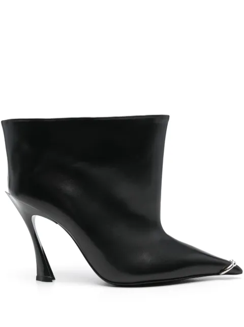 Mugler ring-detail ankle boots