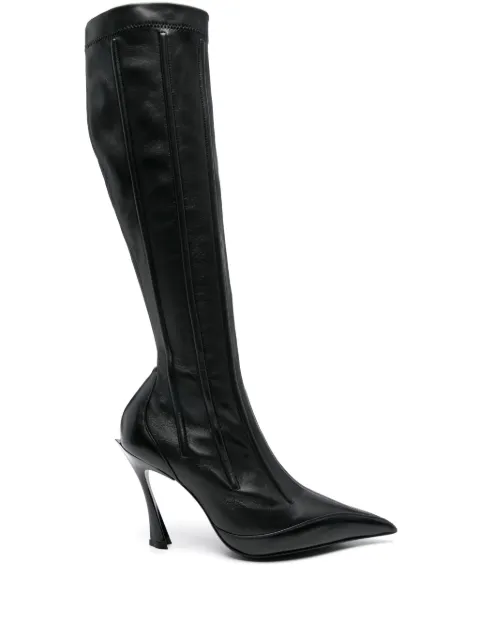 Mugler botas altas Corset con tacón de 105mm