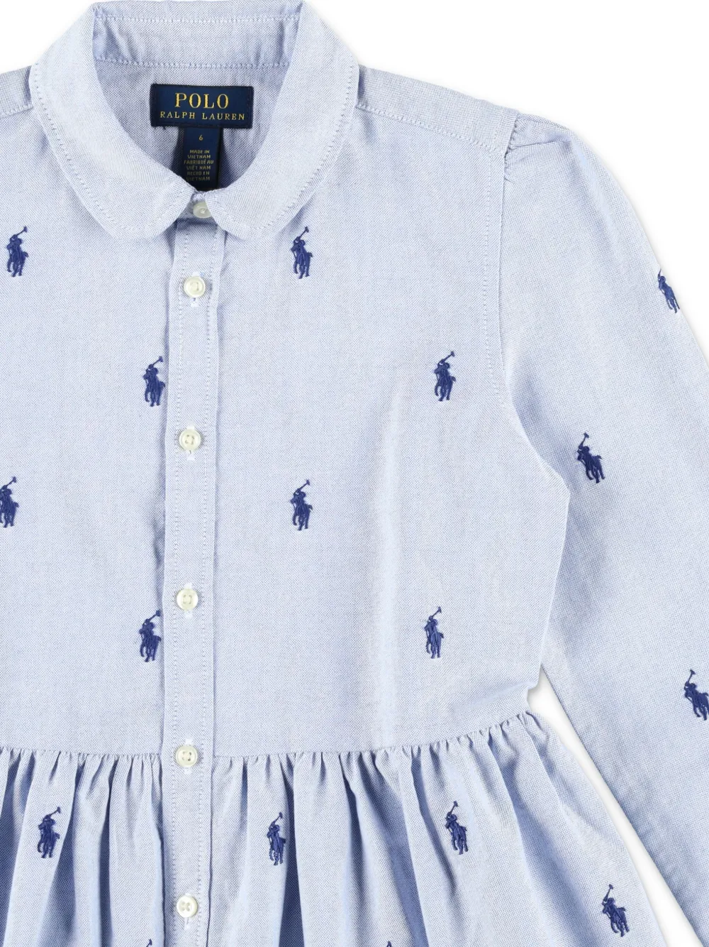 POLO RALPH LAUREN KIDS Shirt met borduurwerk Blauw