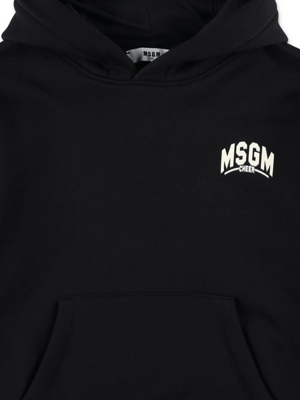 MSGM Kids Hoodie met logoprint Zwart