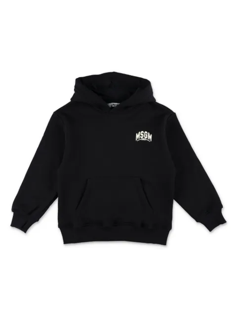 MSGM Kids hoodie con logo estampado