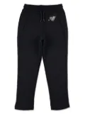 MSGM Kids cotton jogging bottoms - Black