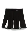 TWINSET Kids two-tone scuba skirt - Black