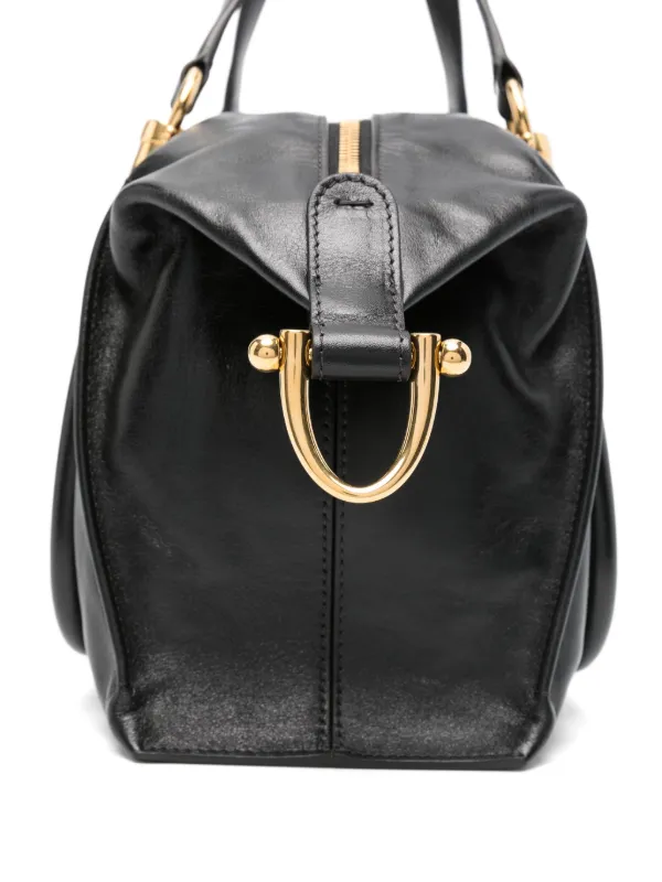 トートバッグ Chloe Black leather Paraty 24 shopping bag Chloé Paraty 24 Bag in Shiny Leather in Black | Chloé OM