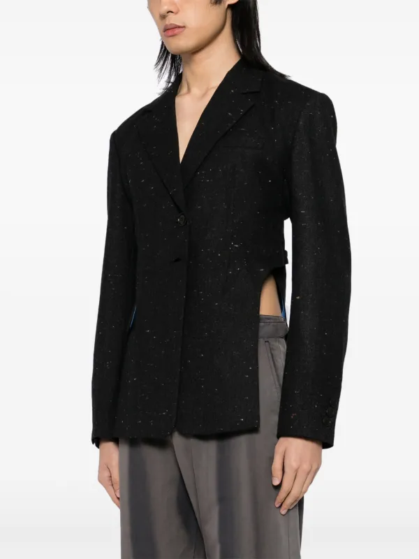 [ANDERSSON BELL]★24FW★NEP WOOL CUT-OUT HARNESS JACKET Andersson Bell Cut Out Harness Jacket | Black | FARFETCH