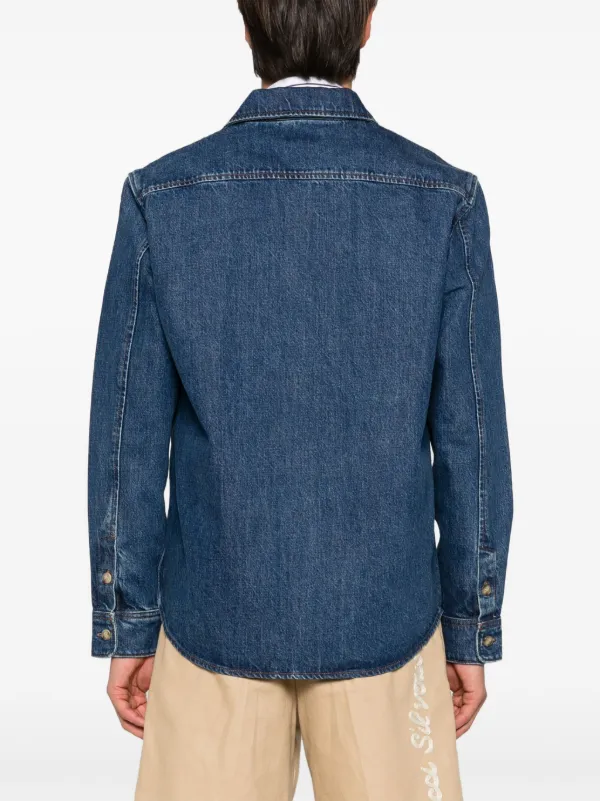 APC '24SS シャツジャケット A.P.C. シャツジャケット | ブルー | FARFETCH JP