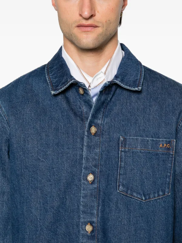 A.P.C. シャツジャケット | ブルー | FARFETCH JP