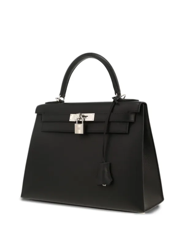 Hermès Pre-Owned ケリー 28 ハンドバッグ | ブラック | FARFETCH JP