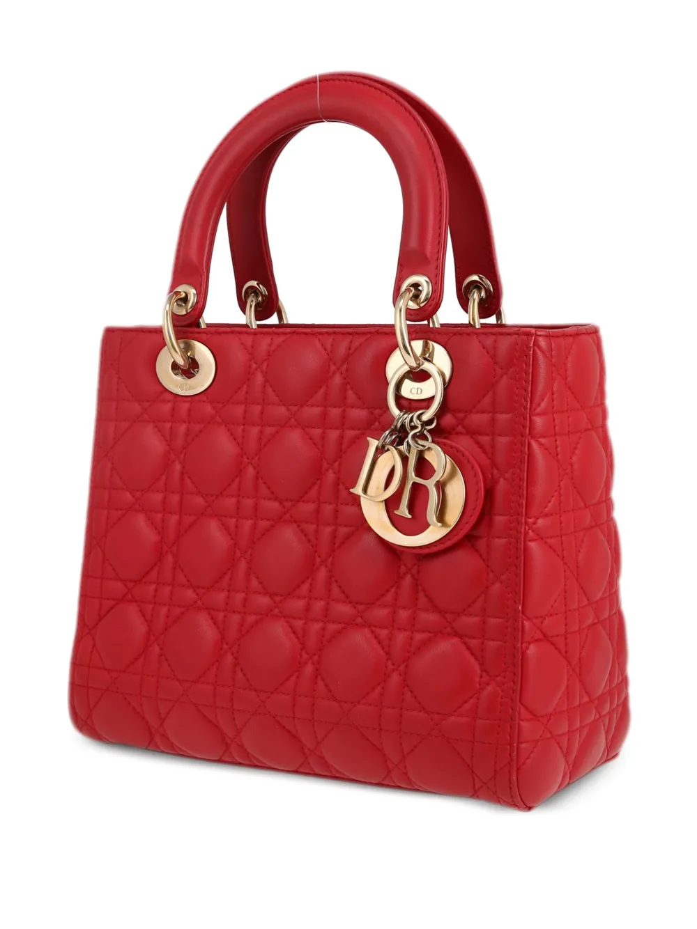 Pre-owned Dior 2010s Lady  Handbag In Red