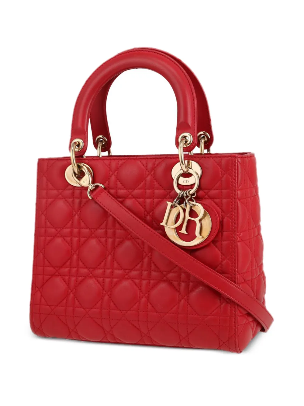 Pre-owned Dior 2010s Lady  Handbag In Red