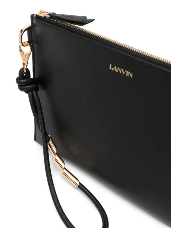 Lanvin レザー クラッチバッグ | ブラック | FARFETCH JP