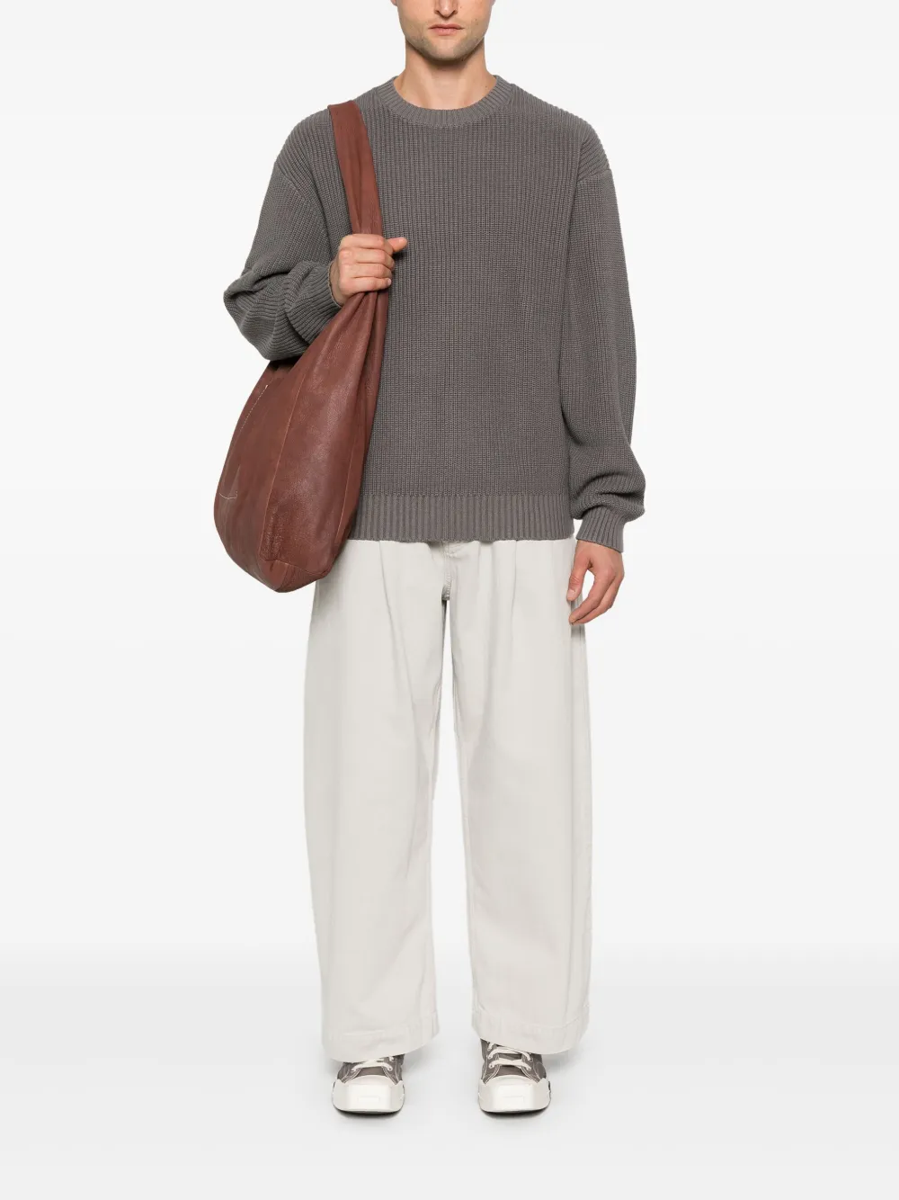 Daily Paper fisherman's-knit sweater - Grijs