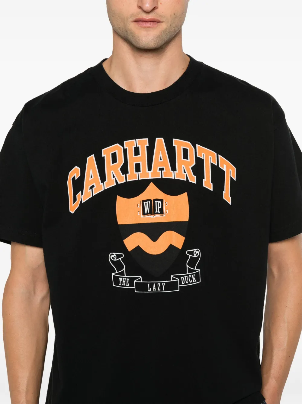 Shop Carhartt Lazy Duck Academy T-shirt In Black