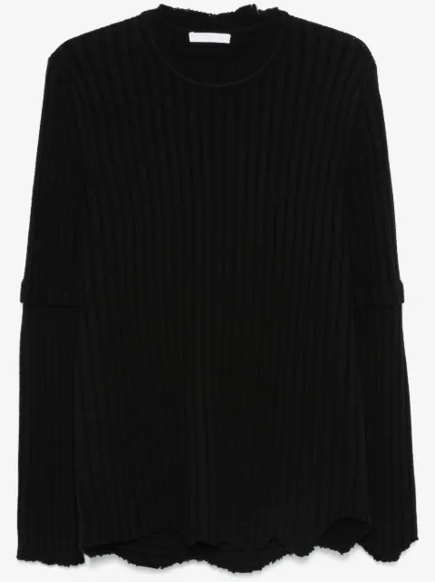 Helmut Lang ribbstickad tröja