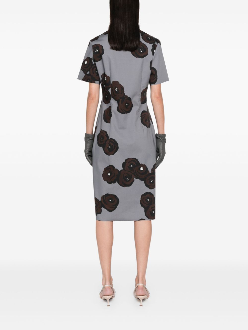 Miu Miu floral-print midi dress Women