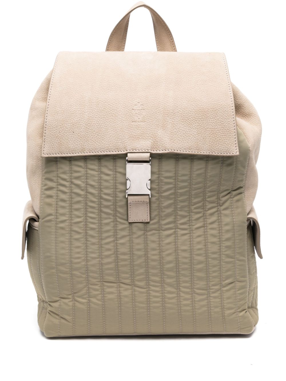 Eleventy leather backpack - Neutrals