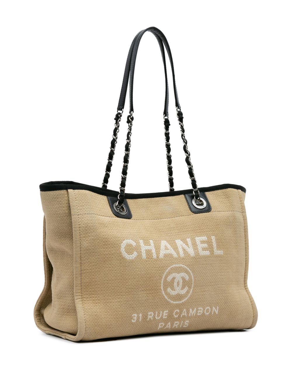 CHANEL 2011-2012 Small Canvas Deauville tote bag Women