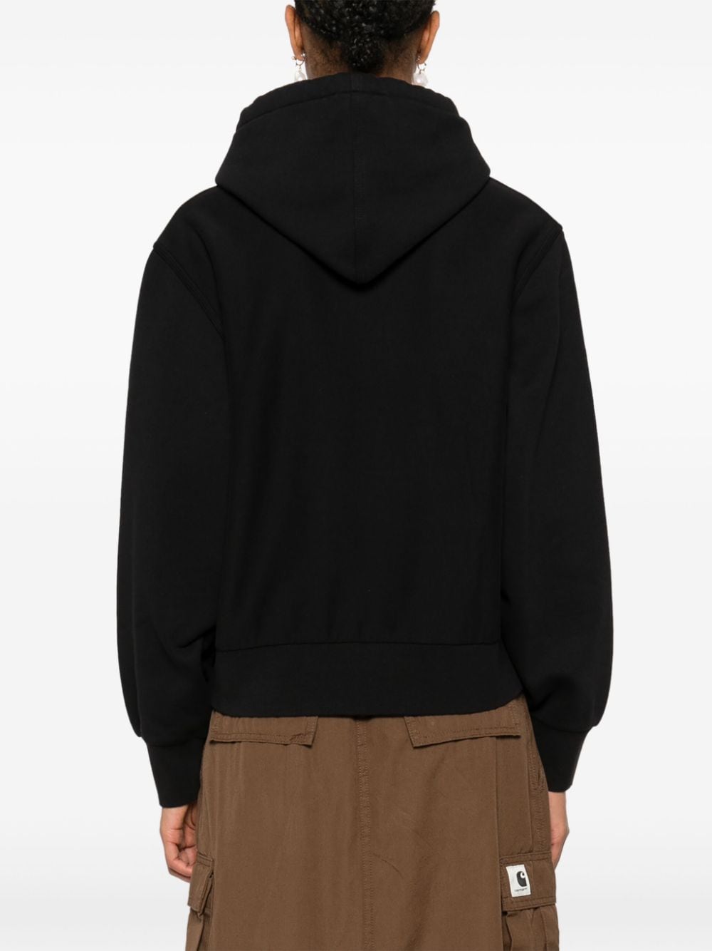 Shop Carhartt American Script Hoodie In Black