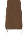 Carhartt WIP cargo maxi skirt - Brown