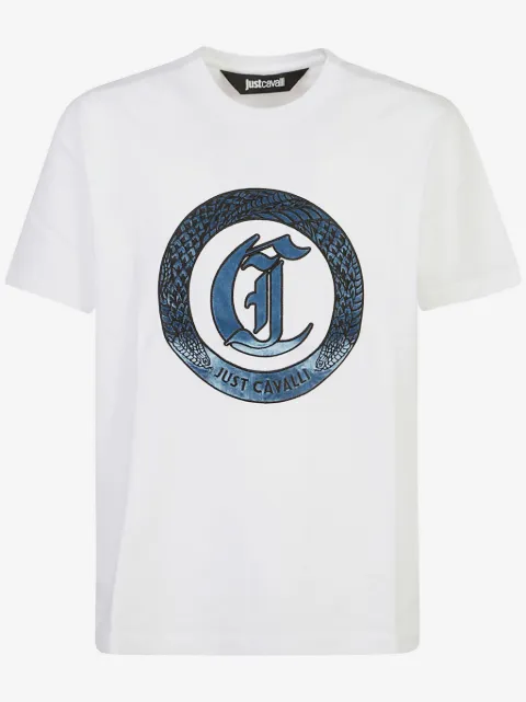 Just Cavalli Ghotic logo-print T-shirt