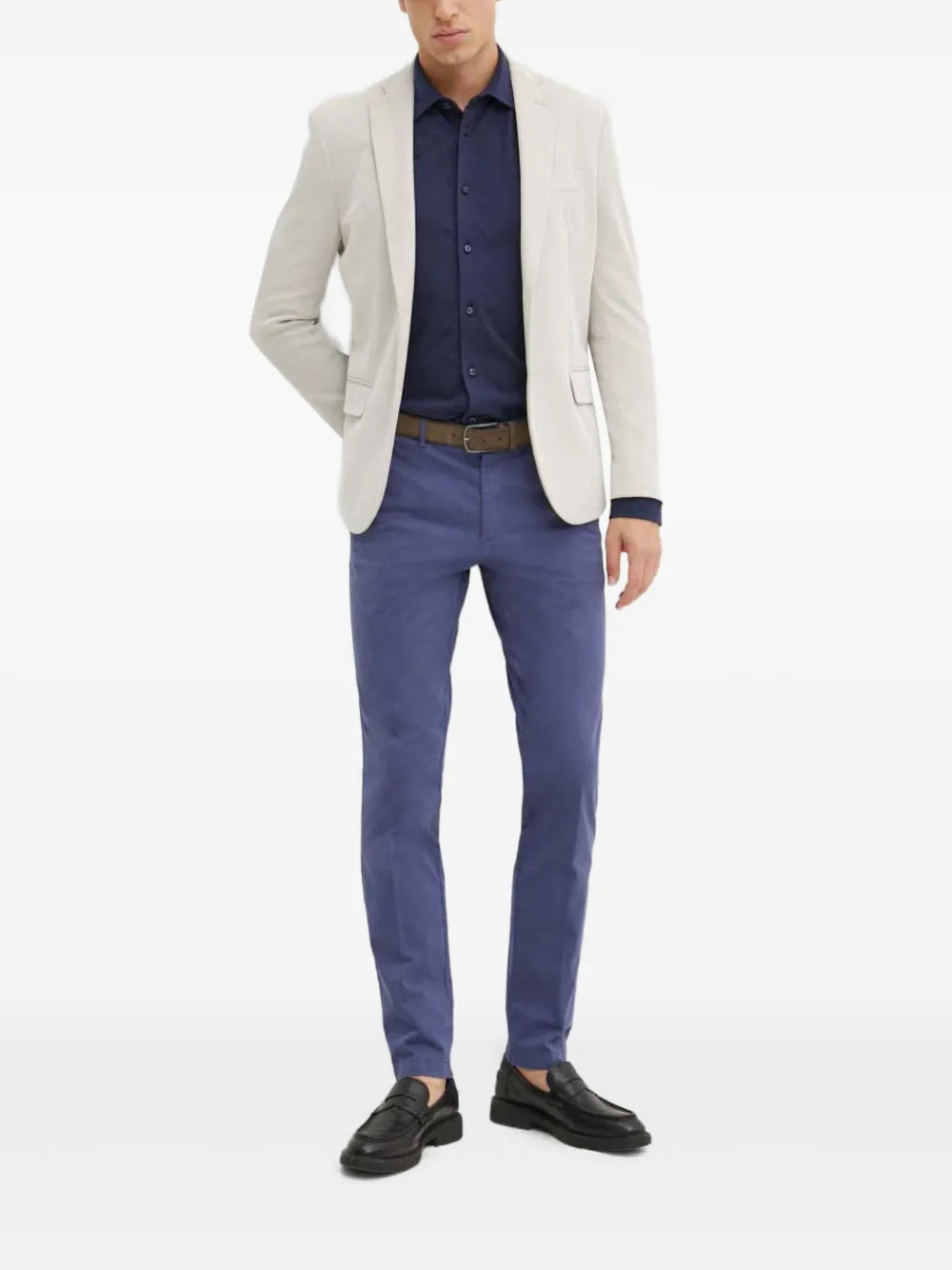 BOSS logo-detail trousers | Regular-Fit & Straight Leg Pants | Image 2