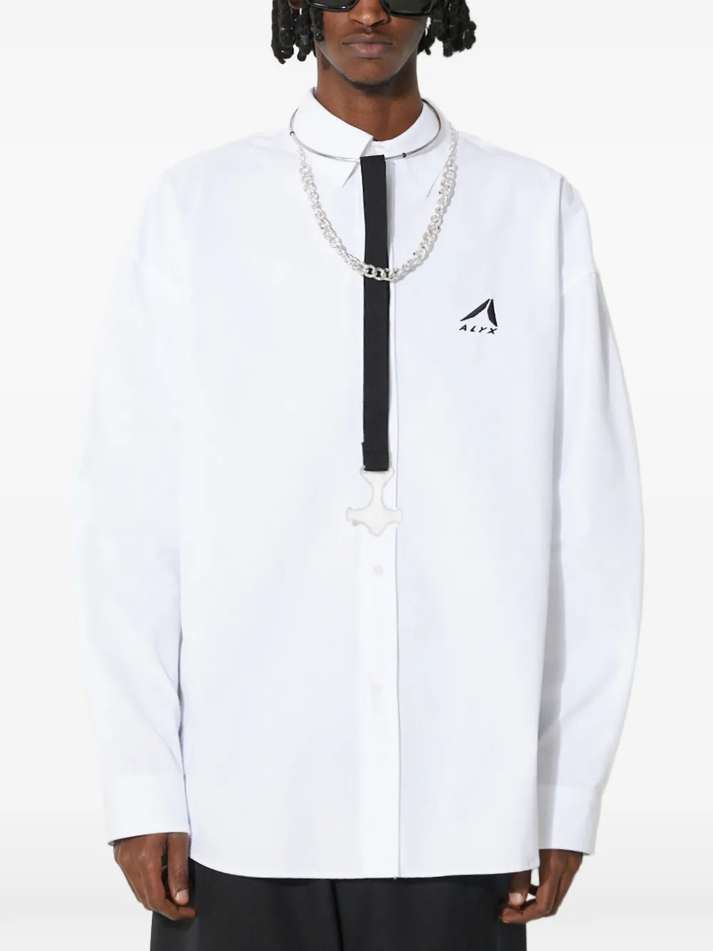 1017 ALYX 9SM embroidery shirt - White