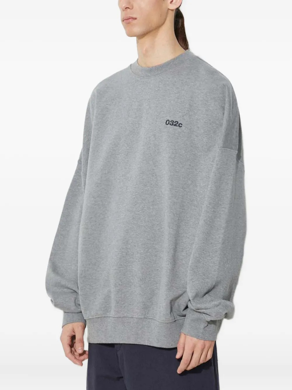 032c logo-print long-sleeves sweatshirt Grijs