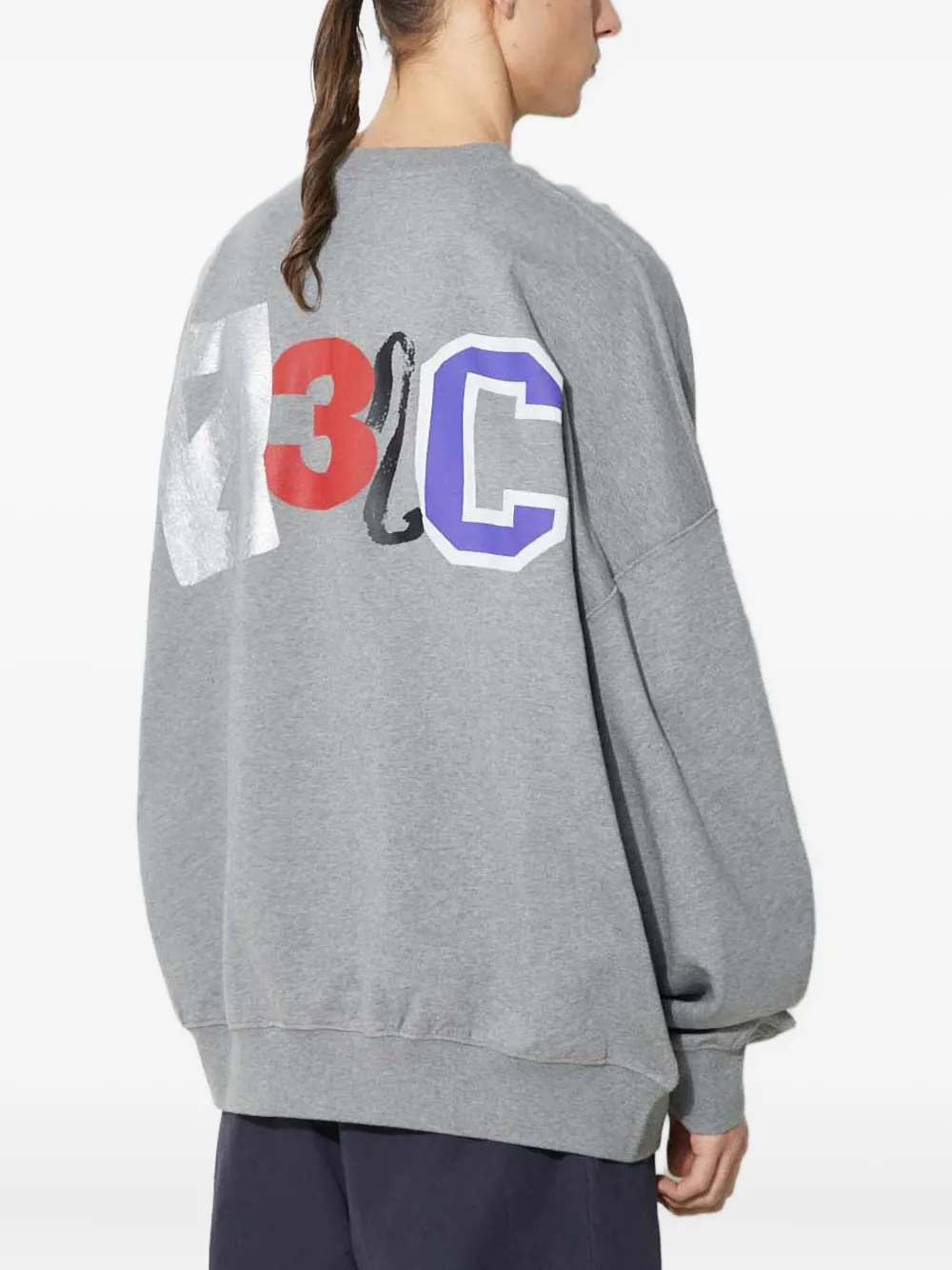 032c logo-print long-sleeves sweatshirt Grijs