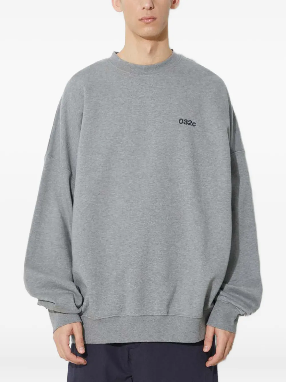 032c logo-print long-sleeves sweatshirt Grijs