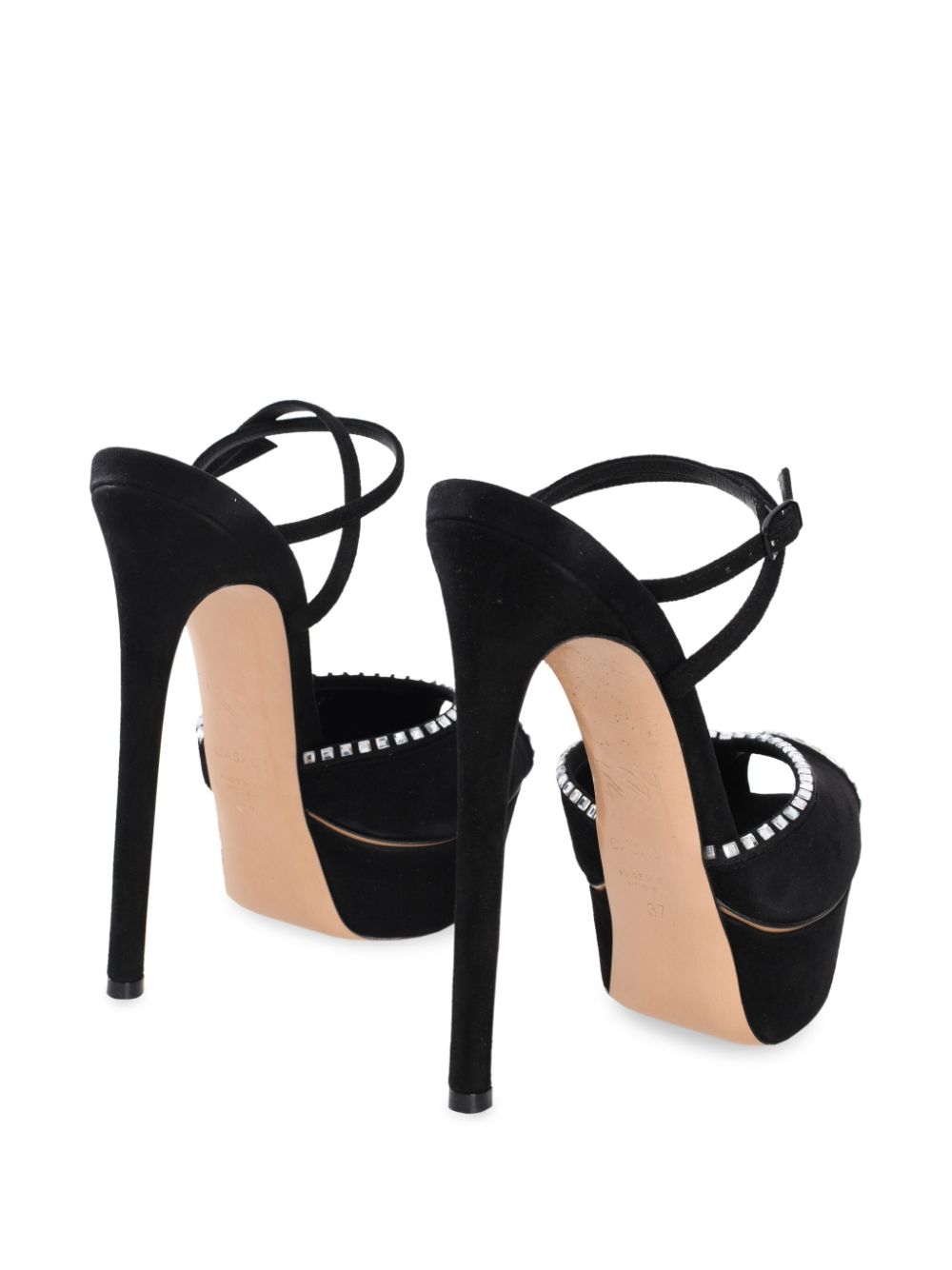 Shop Casadei 140mm Flora Jolly Sandals In Black