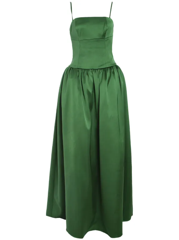ワンピース SELF PORTRAIT Satin long dress Verde 25128398_55322454_600.jpg