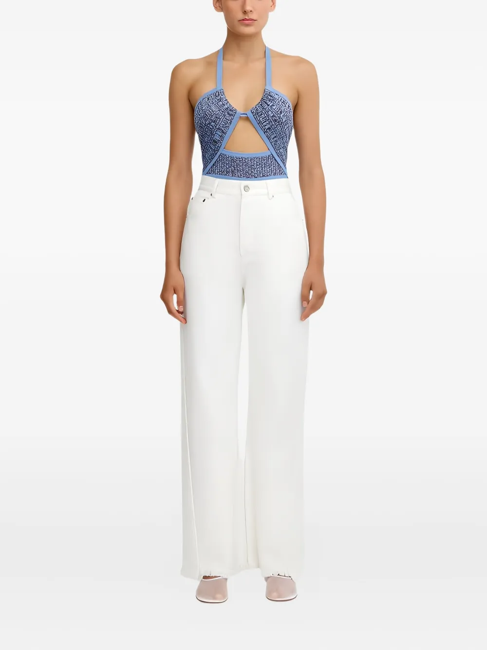 Significant Other Emma Frayed Jeans In White