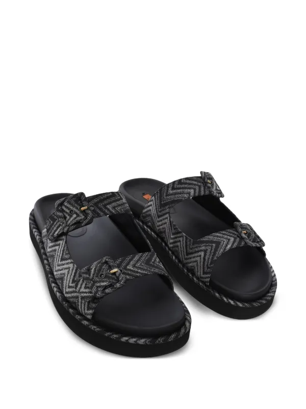Missoni Zigzag Clea Sandals | Black | FARFETCH