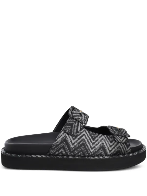 Missoni Zigzag Clea Sandals in Black