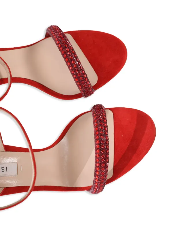Casadei 100mm Blade Stratosphere Sandals | Red | FARFETCH