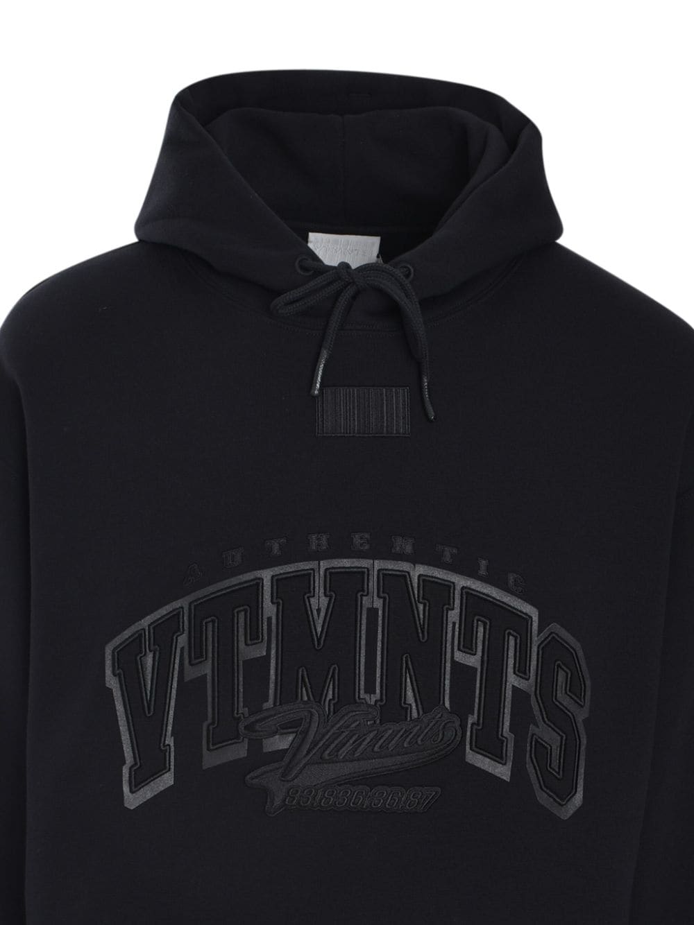 Shop Vtmnts College Hoodie In Black